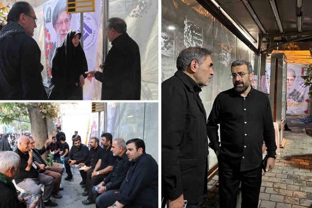 بازدید نمایندگان مجلس شورای اسلامی از موکب اتاق تعاون ایران در آیین بدرقه آقای شهید ایران